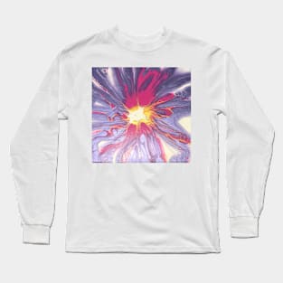 Pink Amethyst Spin Flower Long Sleeve T-Shirt